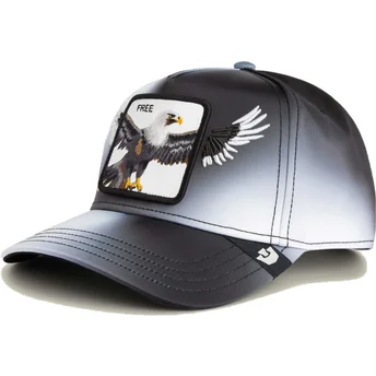 Casquette courbée noire snapback aigle Free Steal This Hat Wings The Farm Goorin Bros.