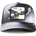 casquette-courbee-noire-snapback-aigle-free-steal-this-hat-wings-the-farm-goorin-bros