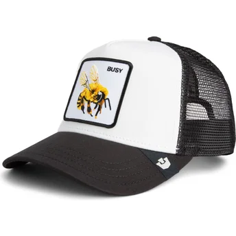 Casquette trucker blanche et noire abeille The Busy Bee Sport The Farm Goorin Bros.