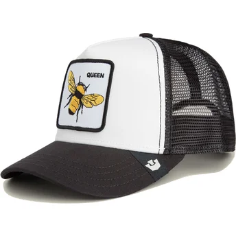 Casquette trucker blanche et noire pour enfant abeille The Queen Mini The Farm Goorin Bros.