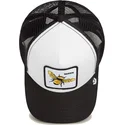 casquette-trucker-blanche-et-noire-pour-enfant-abeille-the-queen-mini-the-farm-goorin-bros
