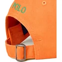casquette-courbee-orange-ajustable-avec-logo-vert-cotton-chino-classic-sport-polo-ralph-lauren