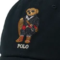 casquette-courbee-noire-ajustable-classic-sport-polo-holiday-bear-polo-ralph-lauren