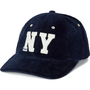Casquette courbée bleue marine ajustable NY Patch Authentic Corduroy Polo Ralph Lauren