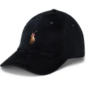 casquette-courbee-noire-ajustable-classic-sport-corduroy-polo-ralph-lauren
