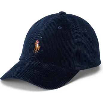 Casquette courbée bleue marine ajustable Classic Sport Corduroy Polo Ralph Lauren