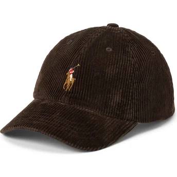 Casquette courbée marron foncé ajustable Classic Sport Corduroy Polo Ralph Lauren