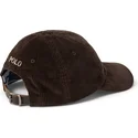 casquette-courbee-marron-fonce-ajustable-classic-sport-corduroy-polo-ralph-lauren