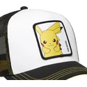 casquette-trucker-blanche-et-noire-pikachu-pkm6-ele-pokemon-capslab