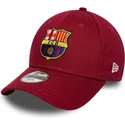 casquette-courbee-rouge-ajustable-pour-enfant-fc-barcelona-laliga-9forty-core-new-era