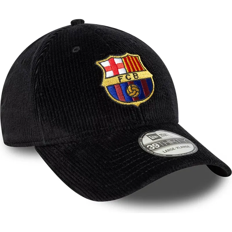 casquette-courbee-noire-ajustee-fc-barcelona-laliga-39thirty-cord-new-era