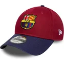 casquette-courbee-rouge-et-bleue-ajustable-fc-barcelona-laliga-9forty-contrast-new-era