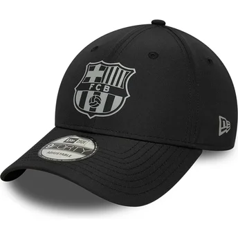 Casquette courbée noire ajustable FC Barcelona LALIGA 9FORTY Reflective New Era
