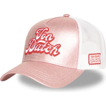 Casquette trucker rose et blanche OVE CB Von Dutch