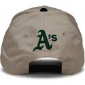 casquette-courbee-beige-et-noire-snapback-rise-structured-oakland-athletics-mlb-nike