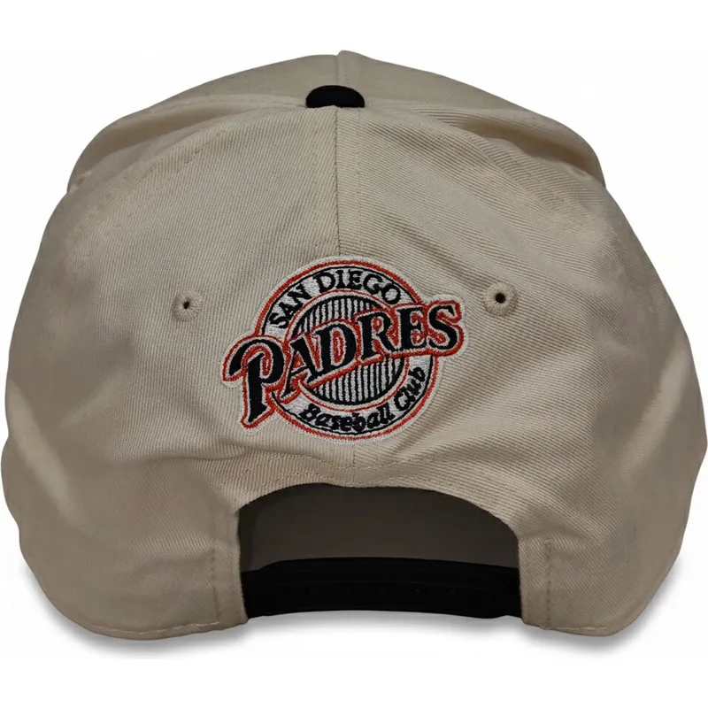 casquette-courbee-beige-et-noire-snapback-rise-structured-san-diego-padres-mlb-nike