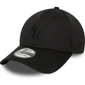 casquette-courbee-noire-ajustee-avec-logo-noir-39thirty-stretch-mesh-new-york-yankees-mlb-new-era