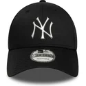 casquette-courbee-noire-snapback-9forty-metallic-new-york-yankees-mlb-new-era