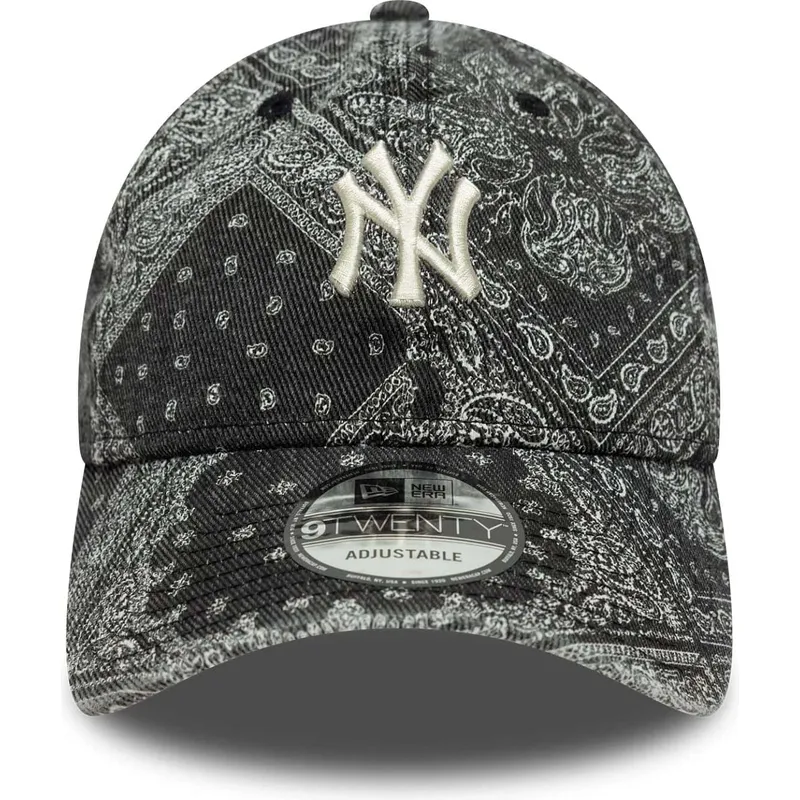 casquette-courbee-noire-ajustable-9twenty-washed-paisley-new-york-yankees-mlb-new-era