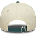 casquette-courbee-beige-et-verte-ajustable-9twenty-mini-washed-los-angeles-dodgers-mlb-new-era