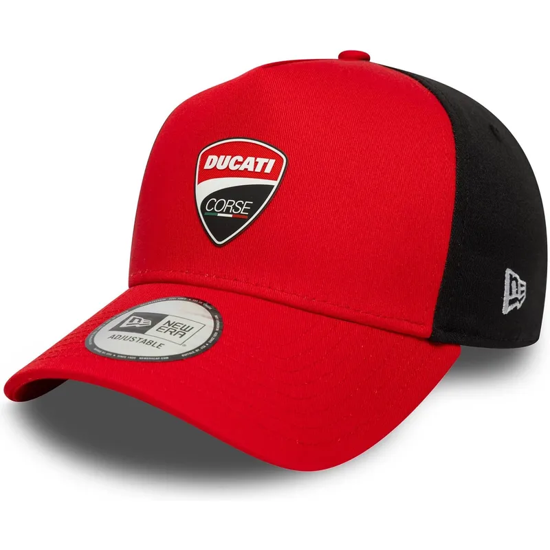 casquette-courbee-rouge-snapback-9forty-e-frame-ducati-motor-motogp-new-era