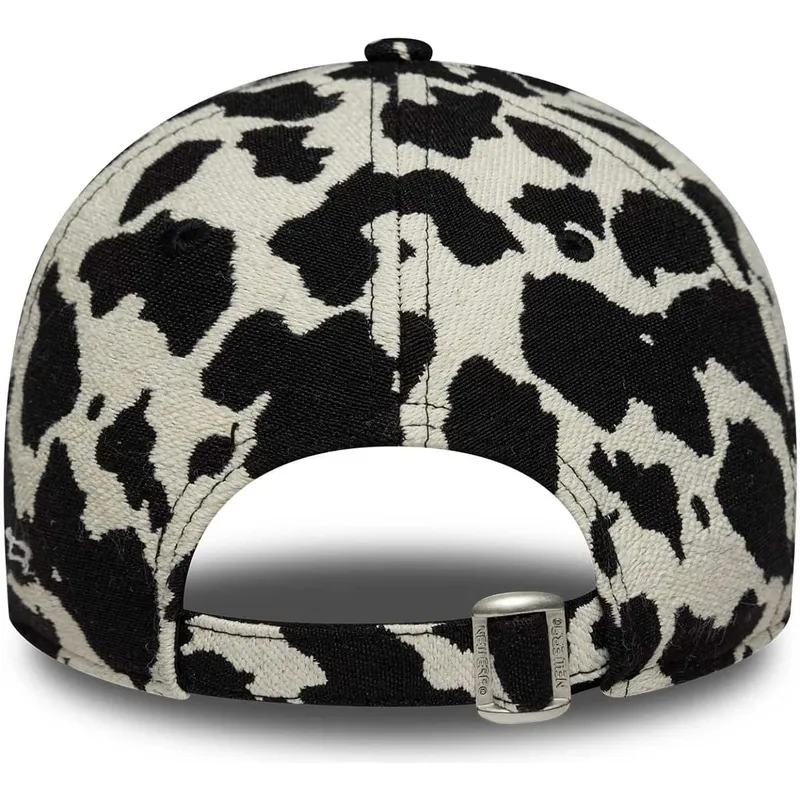 casquette-courbee-noire-et-blanche-ajustable-pour-femme-9forty-cow-midi-new-york-yankees-mlb-new-era