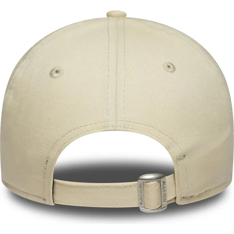 casquette-courbee-beige-ajustable-avec-logo-beige-pour-femme-9twenty-league-essential-midi-los-angeles-dodgers-mlb-new-era