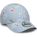 casquette-courbee-bleue-claire-ajustable-pour-enfant-pequeno-9forty-plane-all-over-print-new-york-yankees-mlb-new-era