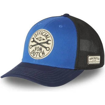 Casquette trucker bleue et noire SEM11 Von Dutch