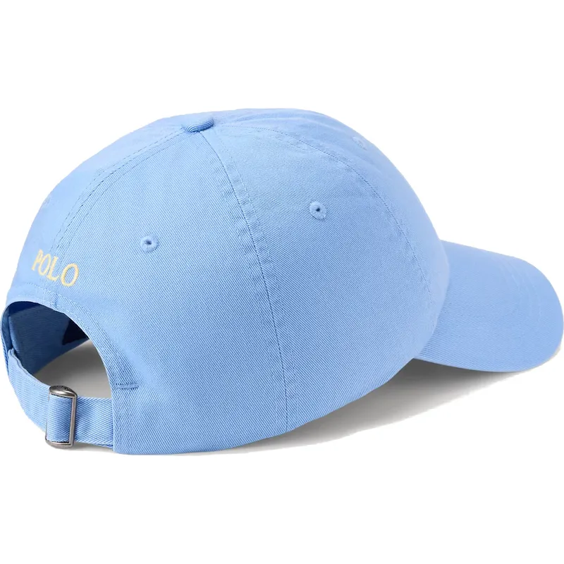 casquette-courbee-bleue-ajustable-cotton-chino-classic-sport-polo-ralph-lauren