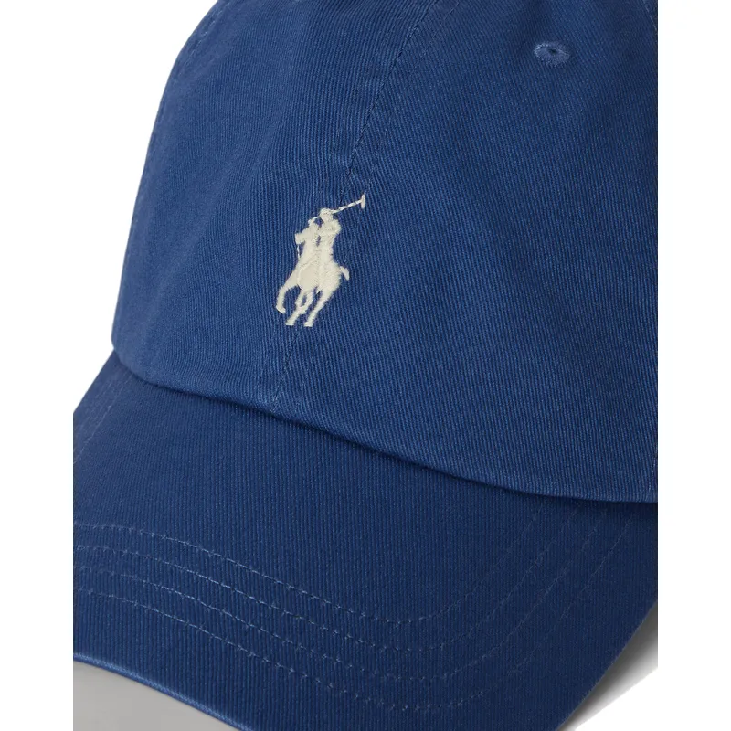 casquette-courbee-bleue-marine-ajustable-avec-logo-beige-cotton-chino-classic-sport-polo-ralph-lauren