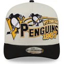 casquette-courbee-beige-snapback-9fifty-a-frame-classic-pittsburgh-penguins-nhl-new-era
