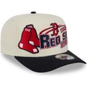 casquette-courbee-beige-et-noire-snapback-9fifty-a-frame-classic-boston-red-sox-mlb-new-era