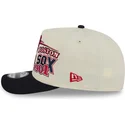 casquette-courbee-beige-et-noire-snapback-9fifty-a-frame-classic-boston-red-sox-mlb-new-era