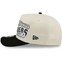 casquette-courbee-beige-et-noire-snapback-9fifty-a-frame-classic-las-vegas-raiders-nfl-new-era