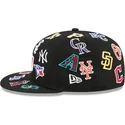 casquette-plate-noire-ajustee-59fifty-all-over-mlb-new-era