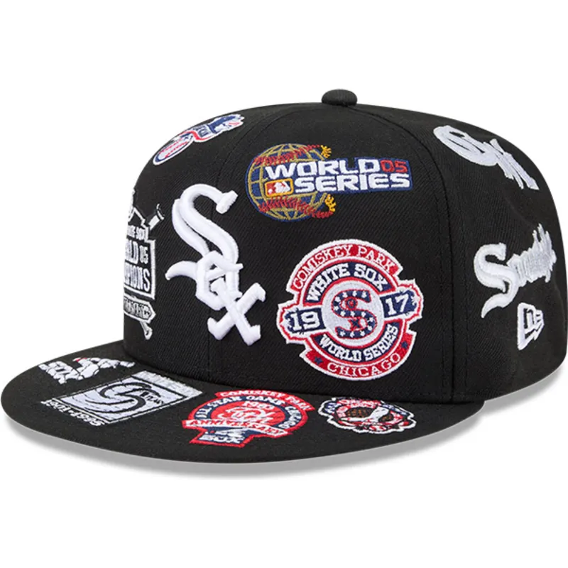 casquette-plate-noire-ajustee-59fifty-all-over-logos-chicago-white-sox-mlb-new-era