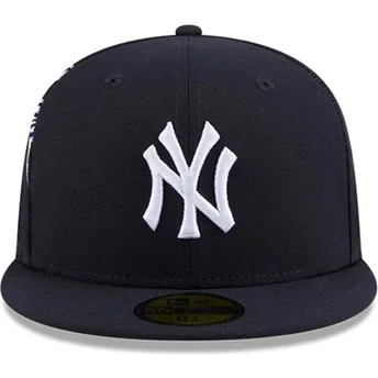 Casquette plate bleue marine ajustée 59FIFTY Hidden Hit New York Yankees MLB New Era
