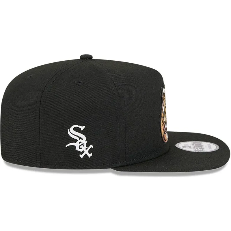 casquette-plate-noire-snapback-9fifty-a-frame-ring-chicago-white-sox-mlb-new-era