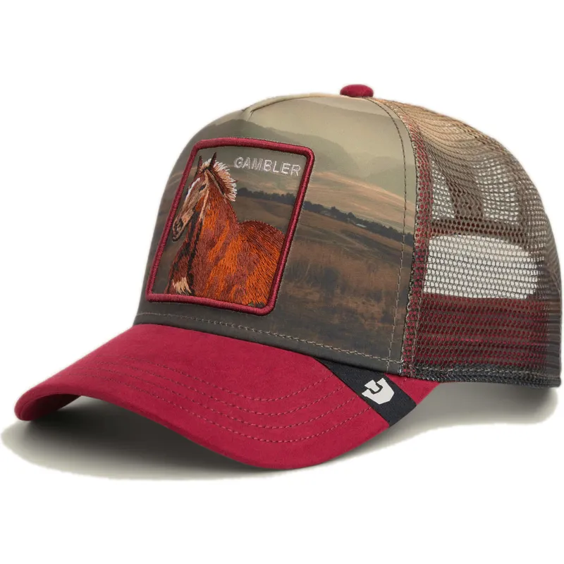 casquette-trucker-multicolore-cheval-gambler-stallion-in-the-element-the-farm-goorin-bros