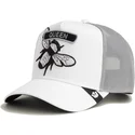 casquette-trucker-blanche-abeille-classic-rocker-queen-the-farm-goorin-bros