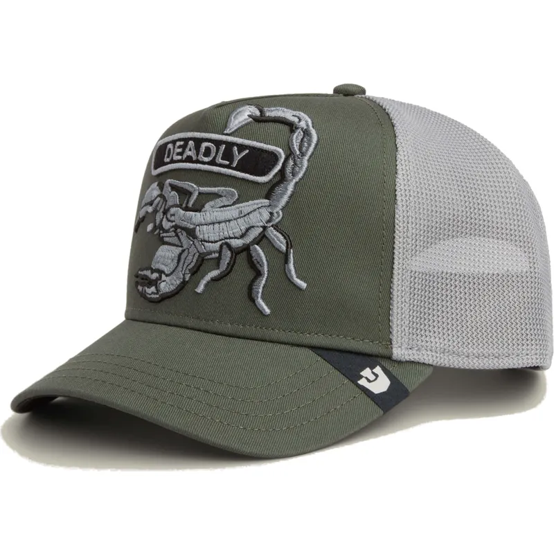 casquette-trucker-verte-scorpion-classic-rocker-deadly-the-farm-goorin-bros