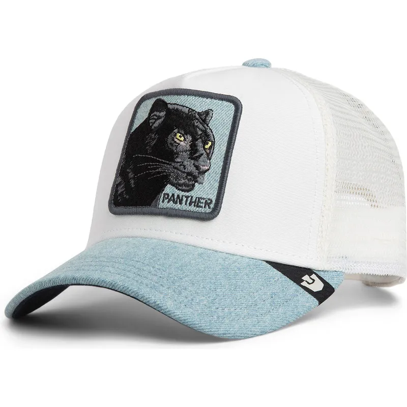 casquette-trucker-blanche-et-bleue-panthere-denim-panther-the-farm-goorin-bros