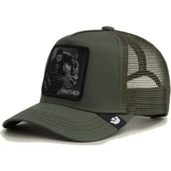 Casquette trucker verte panthère Panther The Farm Goorin...