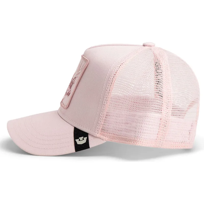 casquette-trucker-rose-cerf-bae-monochrome-the-farm-goorin-bros