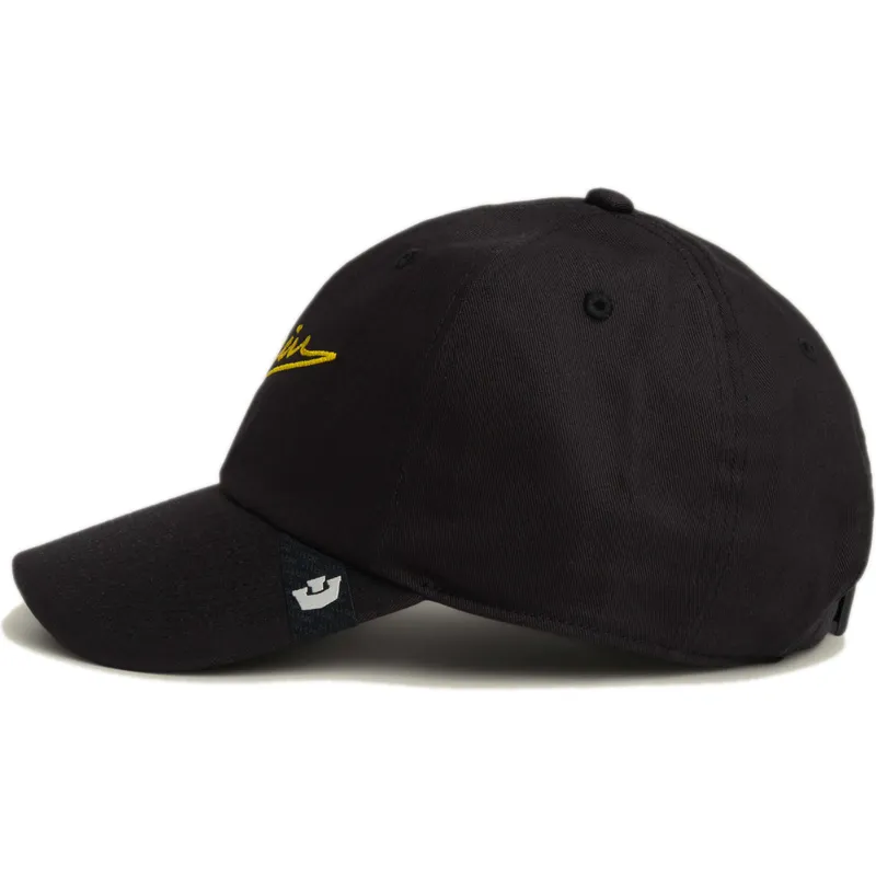 casquette-courbee-noire-ajustable-script-papa-goorin-bros