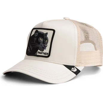 Casquette trucker beige pour enfant panthère Panther Mini The Farm Goorin Bros.