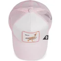 casquette-trucker-blanche-et-rose-pour-enfant-oie-whisper-silly-the-farm-goorin-bros