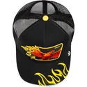 casquette-trucker-noire-phenix-heat-flames-the-farm-goorin-bros