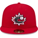 casquette-plate-rouge-ajustee-59fifty-canada-2026-world-baseball-classic-new-era